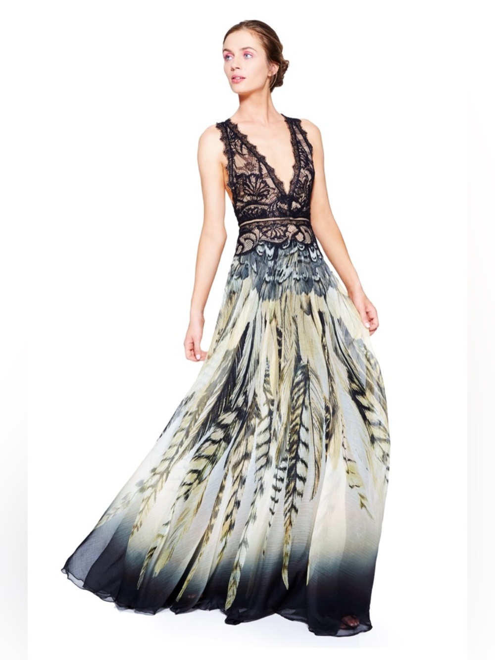 Tadashi Shoji Runway Black Lace Overlay Cocktail Dress - Picture 3 of 5
